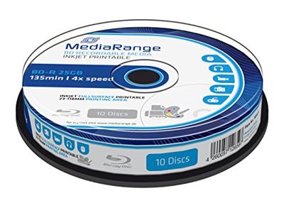 MediaRange MR496 Lees/schrijf blu-ray disc BD-R 25 GB 10 stuk(s)