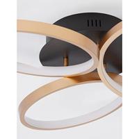 Lyora Design plafondlampElize zwart met goud Ø 55cm - 9248112 - thumbnail