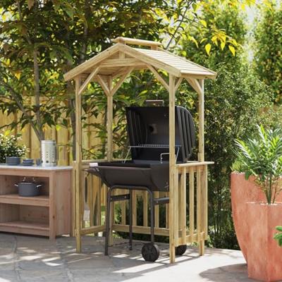 Barbecue-overkapping Bruin 133.5 x 63 x 200 cm