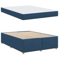 Bedframe met matras Blauw 140 x 200 cm Stof - thumbnail