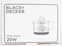Elektrische juicer Black & Decker BXCJ25E Wit 25 W (350 ml) - thumbnail