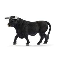 Schleich farm world zwarte stier 13875 - thumbnail