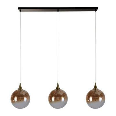 Searchlight 3-lichts hanglampAlchemy amber glas - 76410-3BK