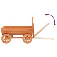 Wagen decoratief 70x43x54 cm massief vurenhout - thumbnail