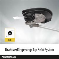 Powerplus Electric Brushcutter Powxg30405 - Bordure & Debrusaille Filo elettrico di 1000 W - thumbnail