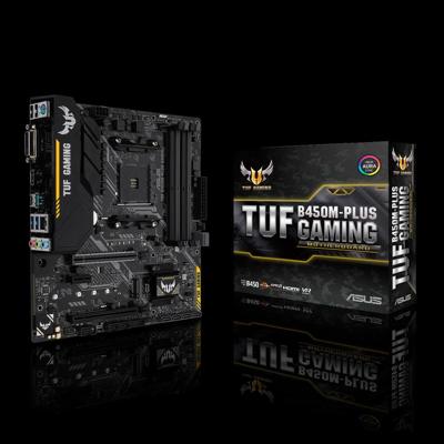 TUF B450M-PLUS GAMING - Moederbord - micro ATX - Socket AM4 - AMD B450 - USB 3.1 Gen 1, USB 3.1 Gen 2, USB-C Gen1 - Gigabit LAN TUF B450M-PLUS GAMING - Moederbord - micro ATX - Socket AM4 - AMD B450 - USB 3.1 Gen 1, USB 3.1 Gen 2, USB-C Gen1 - Gigabit LAN