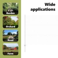 VidaXL Hek met paal zilver 1,4 x 10 m staal - thumbnail