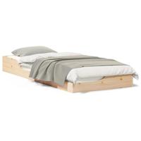 Bedframe Bruin 100 x 220 cm Massief grenenhout - thumbnail