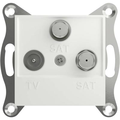 Schneider Electric EPH3670121D TV-satelliet-satelliet eindcontactdoos Asfora Wit (RAL 9003) 1 stuk(s)