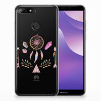 Huawei Y6 (2018) Telefoonhoesje met Naam Boho Dreamcatcher - thumbnail