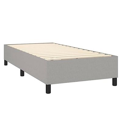 Boxspringframe stof lichtgrijs 90x200 cm Boxspringframe stof lichtgrijs 90x200 cm
