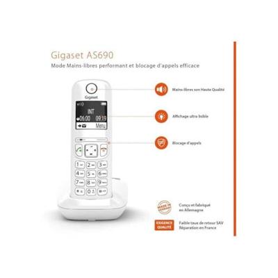 GIGASET vaste telefoon AS690 wit GIGASET vaste telefoon AS690 wit