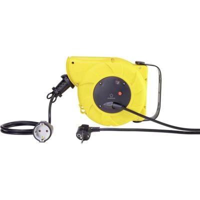 Renkforce RF-3349118 Kabelhaspel voor aan de muur 9.00 m Zwart Randaarde haakse stekker Renkforce RF-3349118 Kabelhaspel voor aan de muur 9.00 m Zwart Randaarde haakse stekker