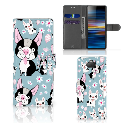 Sony Xperia 10 | Telefoonhoesje | Met pasjeshouder | Hondjes Sony Xperia 10 | Telefoonhoesje | Met pasjeshouder | Hondjes