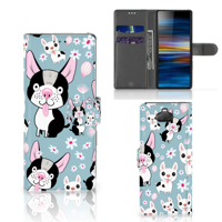 Sony Xperia 10 | Telefoonhoesje | Met pasjeshouder | Hondjes - thumbnail