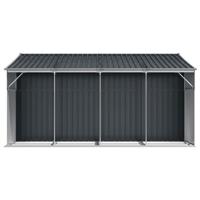 Tuinschuur 277x365,5x179 cm gegalvaniseerd staal antracietkleur - thumbnail