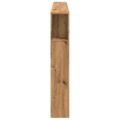 Hoofdeinde met LED 180x18,5x103,5 cm hout artisanaal eikenkleur Hoofdeinde met LED 180x18,5x103,5 cm hout artisanaal eikenkleur