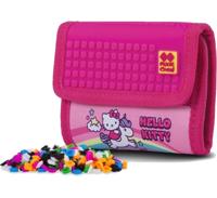 Pixie crew portemonnee met pixels Hello Kitty 13 cm roze - thumbnail