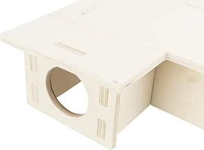TRIXIE KNAAGDIERHUIS 3 KAMERS ONBEHANDELD HOUT NATUREL 25X25X10 CM
