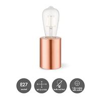 Home sweet home dry tafellamp 10 rond koper - thumbnail