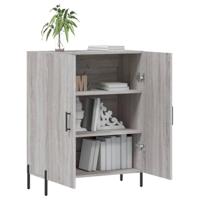 Dressoir 69,5x34x90 cm bewerkt hout grijs sonoma eikenkleurig - thumbnail