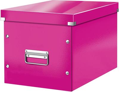 Leitz Click & Store kubus grote opbergdoos, roze Leitz Click & Store kubus grote opbergdoos, roze