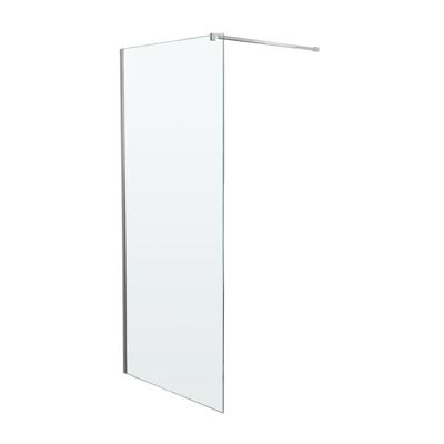 Wiesbaden Slim inloopdouche met RVS profiel en stabilisatiestang 90x200cm 8mm helder glas sw203908/sw203912 Wiesbaden Slim inloopdouche met RVS profiel en stabilisatiestang 90x200cm 8mm helder glas sw203908/sw203912