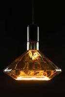 LED Lamp Diamant goud 8W 370 lumen 1900K E27 dimbaar 55010 zacht warm licht - thumbnail