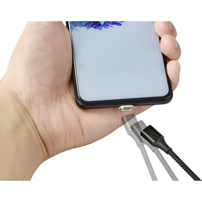 Renkforce RF-4746076 USB-kabel USB 2.0 USB-A stekker, USB-C stekker 1.00 m Zwart Magnetische stekker