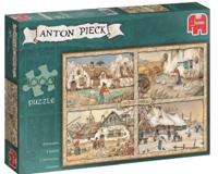 Puzzel Anton Pieck 4 Seizoenen 1000 Stukjes - thumbnail