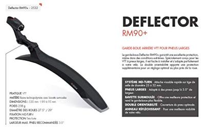 ZÉFAL steekspatbord "deflector rm90+" clip-on fender deflector rm90+
