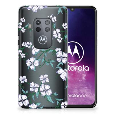Motorola One Zoom Uniek | TPU Case | Blossom White
