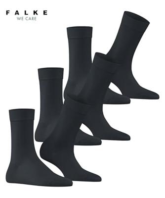 FALKE 3-paar Cotton Touch dames sokken - Katoenen sokken met badstof zool