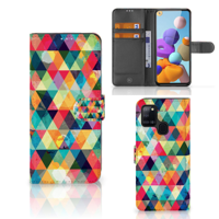 Samsung Galaxy A21s | Telefoon Hoesje | Geruit - thumbnail