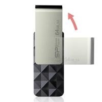 USB stick Silicon Power Blaze B30 64 GB Zwart - thumbnail
