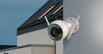 EZVIZ C3W Super HD Outdoor Smart Security Cam, Met Sirene & Stroboscoop Licht, H.265, Kleur Nachtzicht, Menselijke Detectie