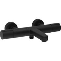Saqu Dream thermostatische badkraan mat zwart - thumbnail