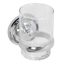 Bekerhouder Plieger Charleston Met Glas Chroom - thumbnail