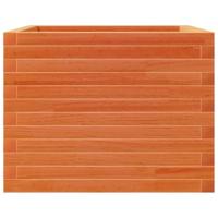 Plantenbak 60x60x45,5 cm massief grenenhout wasbruin - thumbnail