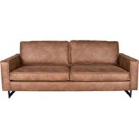 LABEL51 Bank Arezzo - Cognac - Microfiber - 3-Zits - thumbnail