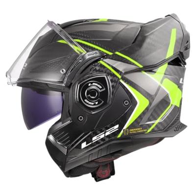 LS2 opklaphelm "ff901 advant x carbon future ii" helmet advant x carb.fut.ii xxl bl/yel