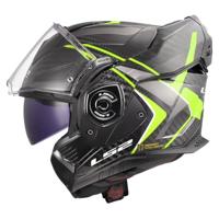 LS2 opklaphelm "ff901 advant x carbon future ii". helmet advant x carb.fut.ii xxl bl/yel - thumbnail