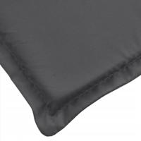 Tuinbankkussens 2 st 200x50x7 cm stof gemleerd antracietkleur - thumbnail