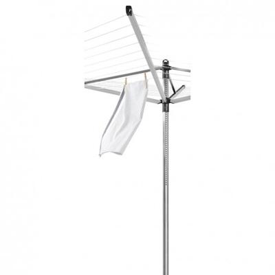 Brabantia topspinner droogmolen met metalen grondanker 60 meter metallic grey