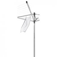 Brabantia topspinner droogmolen met metalen grondanker 60 meter metallic grey - thumbnail