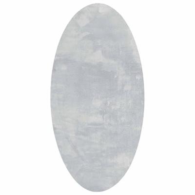 VidaXL Vloerkleden ovaal huarte grijs 80 x 150 cm 100% polyester