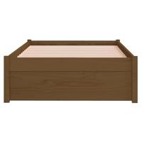 Bedframe massief hout honingbruin 75x190 cm 2FT6 Small Single - thumbnail