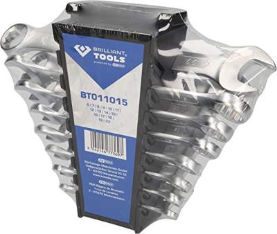 Brilliant Tools BT011015 BT011015 Ring-steeksleutelset Sleutelbreedte (metrisch) 8 - 53 mm