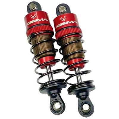 Absima aluminium schokdempers, rood, 62mm voor 1/10 auto Absima aluminium schokdempers, rood, 62mm voor 1/10 auto