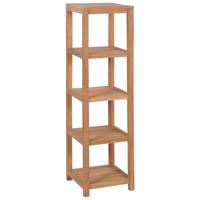 VidaXL Badkamer opbergrek 4-laags 42x42x165 cm massief teakhout - thumbnail